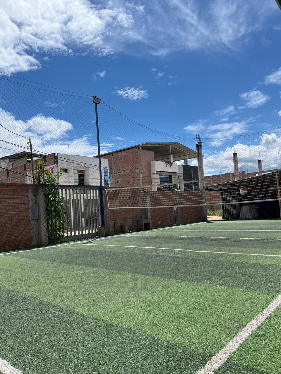 Cancha de vóley al aire libre